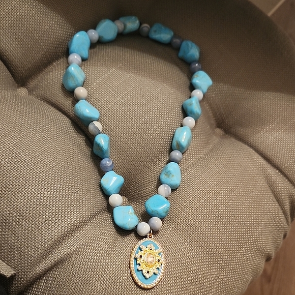 Hand Crafted Jewelry - Handcrafted Turquoise Oasis Necklace
